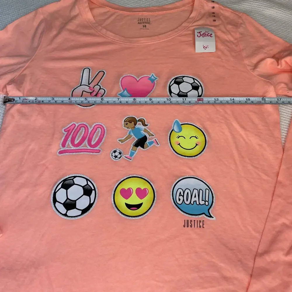 Justice Active Long Sleeved Tee Size 18